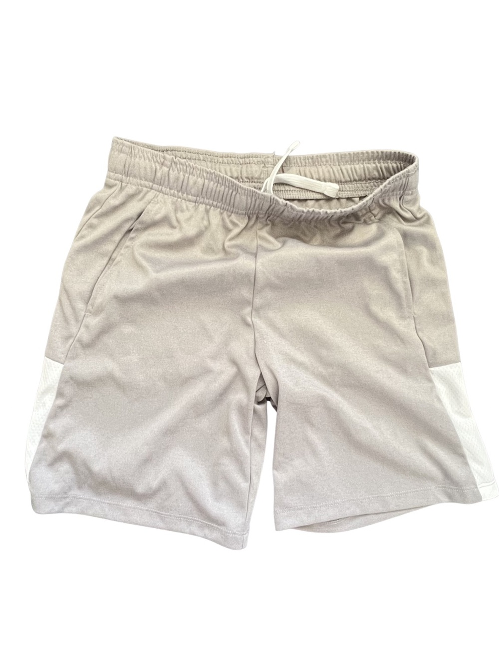 all in motion boys Athletic Shorts in Light Gray with White Panels
